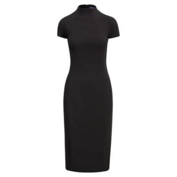 Ralph Lauren Jeanette Mockneck Dress Black