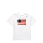 Ralph Lauren Flag Cotton Jersey T-shirt White 3m