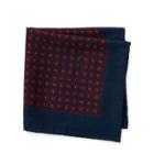 Ralph Lauren Wool Challis Pocket Square Navy