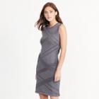 Ralph Lauren Lauren Geometric Sweater Dress Platinum Heather