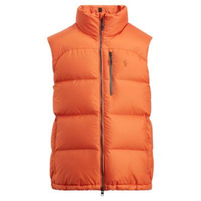 Ralph Lauren Water-repellent Down Vest Gear Orange