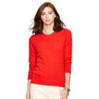 Polo Ralph Lauren Cable Knit Crewneck Sweater Native Red