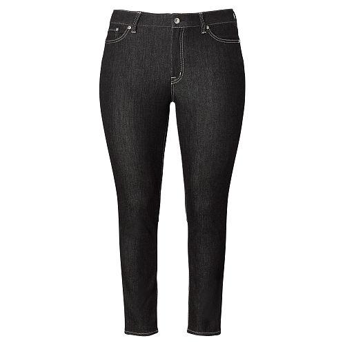 Ralph Lauren Lauren Woman Premier Skinny Ankle Jean Asphalt