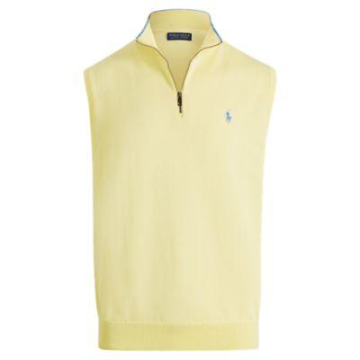 Ralph Lauren Cotton Half-zip Sweater Vest Bristol Yellow