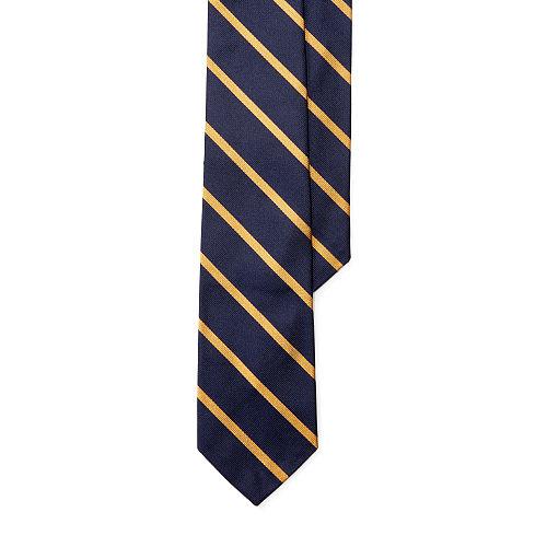 Polo Ralph Lauren Silk Bar Stripe Repp Tie Navy/gold