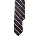 Polo Ralph Lauren Silk Bar Stripe Repp Tie Navy/gold