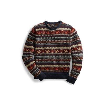 Ralph Lauren Fair Isle Wool-blend Sweater Navy Fairisle