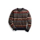 Ralph Lauren Fair Isle Wool-blend Sweater Navy Fairisle