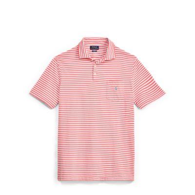 Ralph Lauren Classic Fit Jersey Polo Shirt Spring Red/white