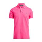 Ralph Lauren Custom Fit Stretch Mesh Polo Madison Pink