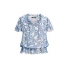 Ralph Lauren Paisley Georgette Top Multi