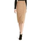 Polo Ralph Lauren Camel-hair Button-front Skirt Camel