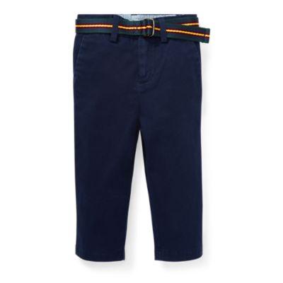 Ralph Lauren Belted Stretch Cotton Chino French Navy 12m