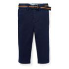 Ralph Lauren Belted Stretch Cotton Chino French Navy 12m