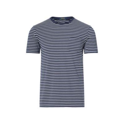 Ralph Lauren Custom Fit Cotton T-shirt Newport Navy/white