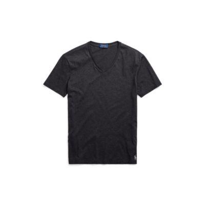 Ralph Lauren Custom Slim Fit Jersey T-shirt Black Marl Heather