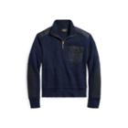 Ralph Lauren Wool-cotton Half-zip Sweater Indigo