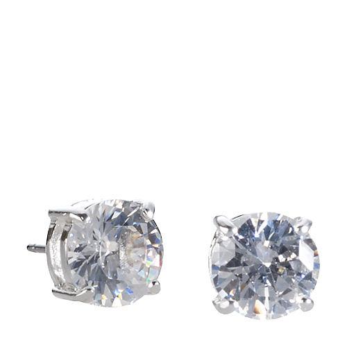Ralph Lauren Lauren Large Cubic Zirconia Studs Silver