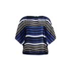 Ralph Lauren Striped Dolman Satin Blouse Multi