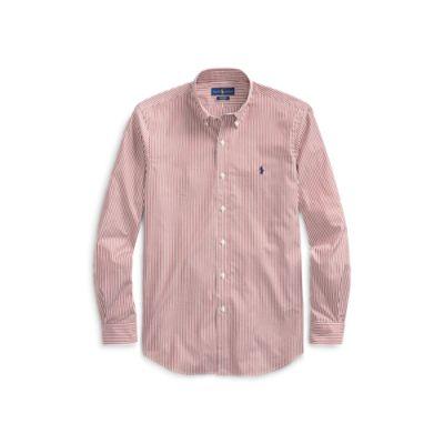 Ralph Lauren Classic Fit Striped Shirt 2364b Wine/white