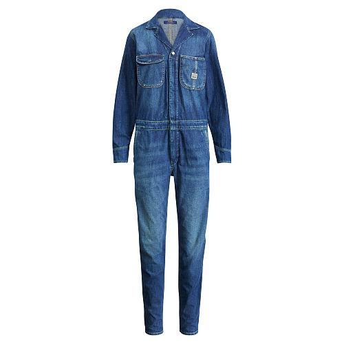 Polo Ralph Lauren Denim Jumpsuit Medium Indigo