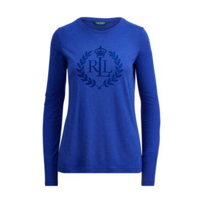 Ralph Lauren Crest Long-sleeve T-shirt Empress Blue