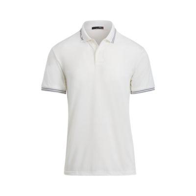 Ralph Lauren Custom Fit Jacquard Polo Shirt Pure White