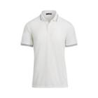 Ralph Lauren Custom Fit Jacquard Polo Shirt Pure White