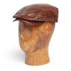 Ralph Lauren Rrl Calfskin Driving Cap Worn Brown