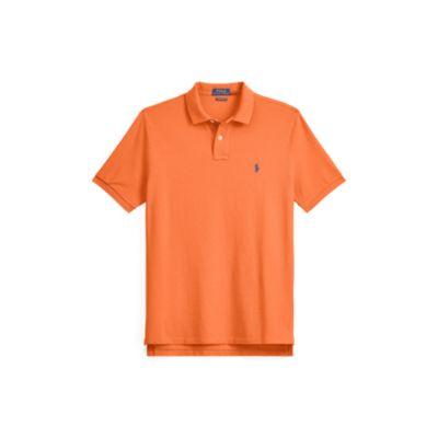 Ralph Lauren Custom Slim Fit Mesh Polo May Orange