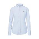 Ralph Lauren Slim Fit Cotton Oxford Shirt Blue Hyacinth