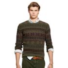 Polo Ralph Lauren Fair Isle Wool-blend Sweater Olive Fairisle