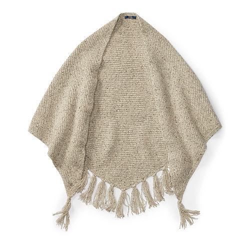 Polo Ralph Lauren Tasseled Ragg Wool-blend Scarf Oatmeal Ragg