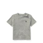 Ralph Lauren Cotton Jersey Crewneck T-shirt Light Gray 6m