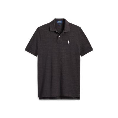 Ralph Lauren Classic Fit Mesh Polo Shirt Black Marl Heather 4x Big