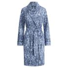 Ralph Lauren Cotton Shawl-collar Robe Navy Paisley
