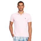 Polo Ralph Lauren Slim Fit Weathered Mesh Polo Carmel Pink