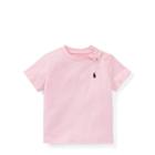 Ralph Lauren Cotton Jersey Crewneck T-shirt Carmel Pink 18m