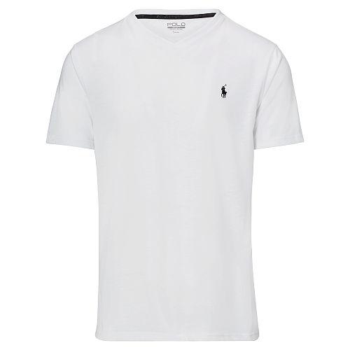 Ralph Lauren Polo Sport Jersey V-neck T-shirt Pure White