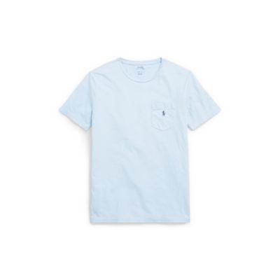 Ralph Lauren Custom Slim Fit Cotton T-shirt Austin Blue