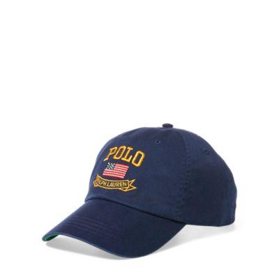 Ralph Lauren Flag Baseball Cap Newport Navy