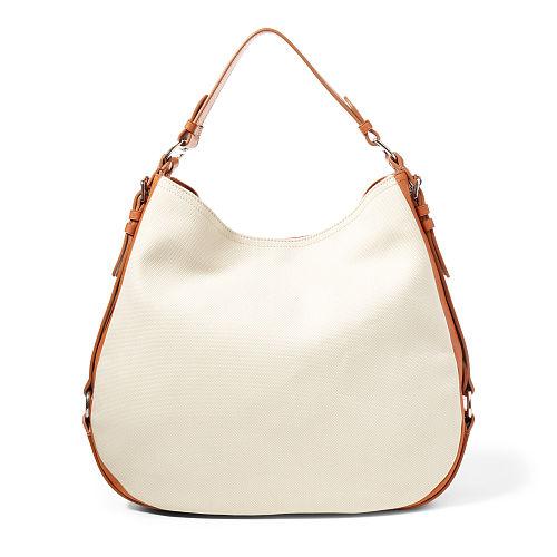Polo Ralph Lauren Canvas-leather Equestrian Hobo Nat/cuoio