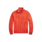 Ralph Lauren Cotton Half-zip Sweater College Orange Heather