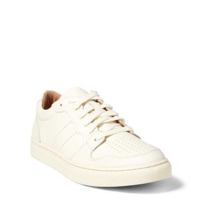 Ralph Lauren Jeston Calfskin Sneaker Artist Cream