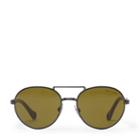 Ralph Lauren Round Pilot Sunglasses Dark Gunmetal/olive