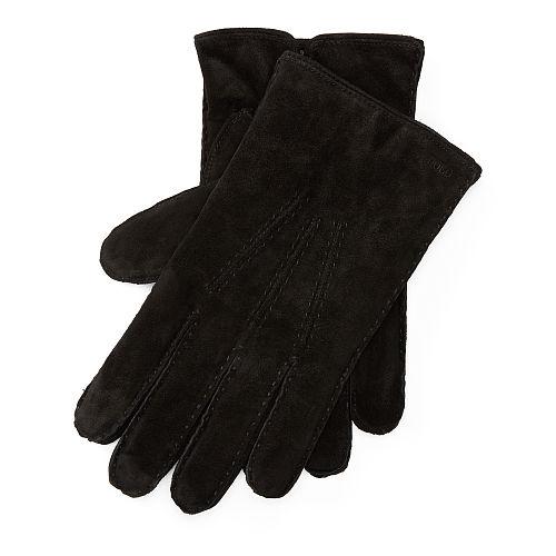 Polo Ralph Lauren Suede Touch Screen Gloves Rl Black