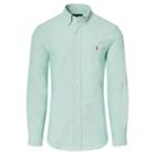 Polo Ralph Lauren Slim-fit Stretch Oxford Shirt Green/white