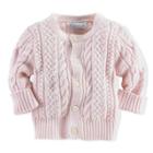 Ralph Lauren Cotton Cable Cardigan Morning Pink 6m