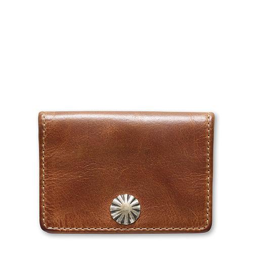 Ralph Lauren Rrl Concho Coin Wallet Dark Brown / Indigo