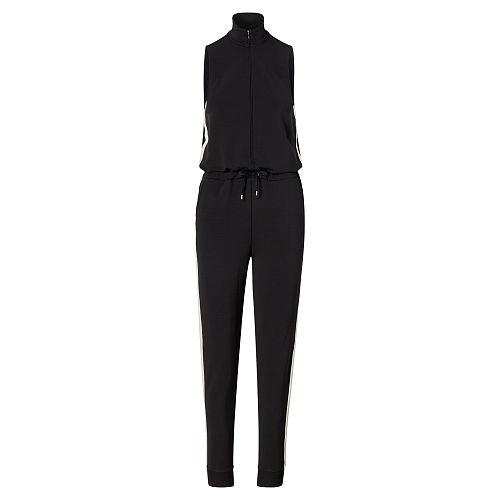 Ralph Lauren Lauren French Terry Mockneck Jumpsuit Polo Black/herbal Milk